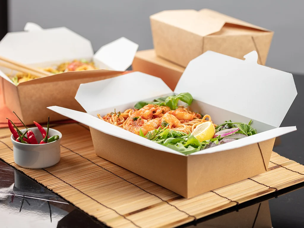Hot Food Two Compartment Box