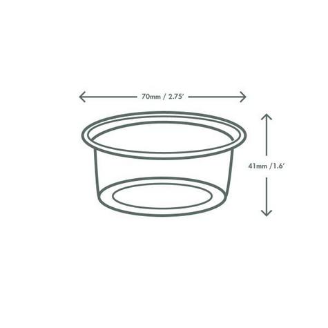 3oz PLA Cold Portion Pot - main image